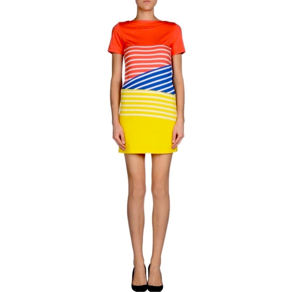 BOY. Band of Outsiders Breton Striped Colorblock Midi Dress 8